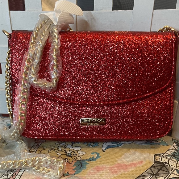 Jimmy Choo Handbags - Jimmy Choo Sparkling Red Crossbody Bag